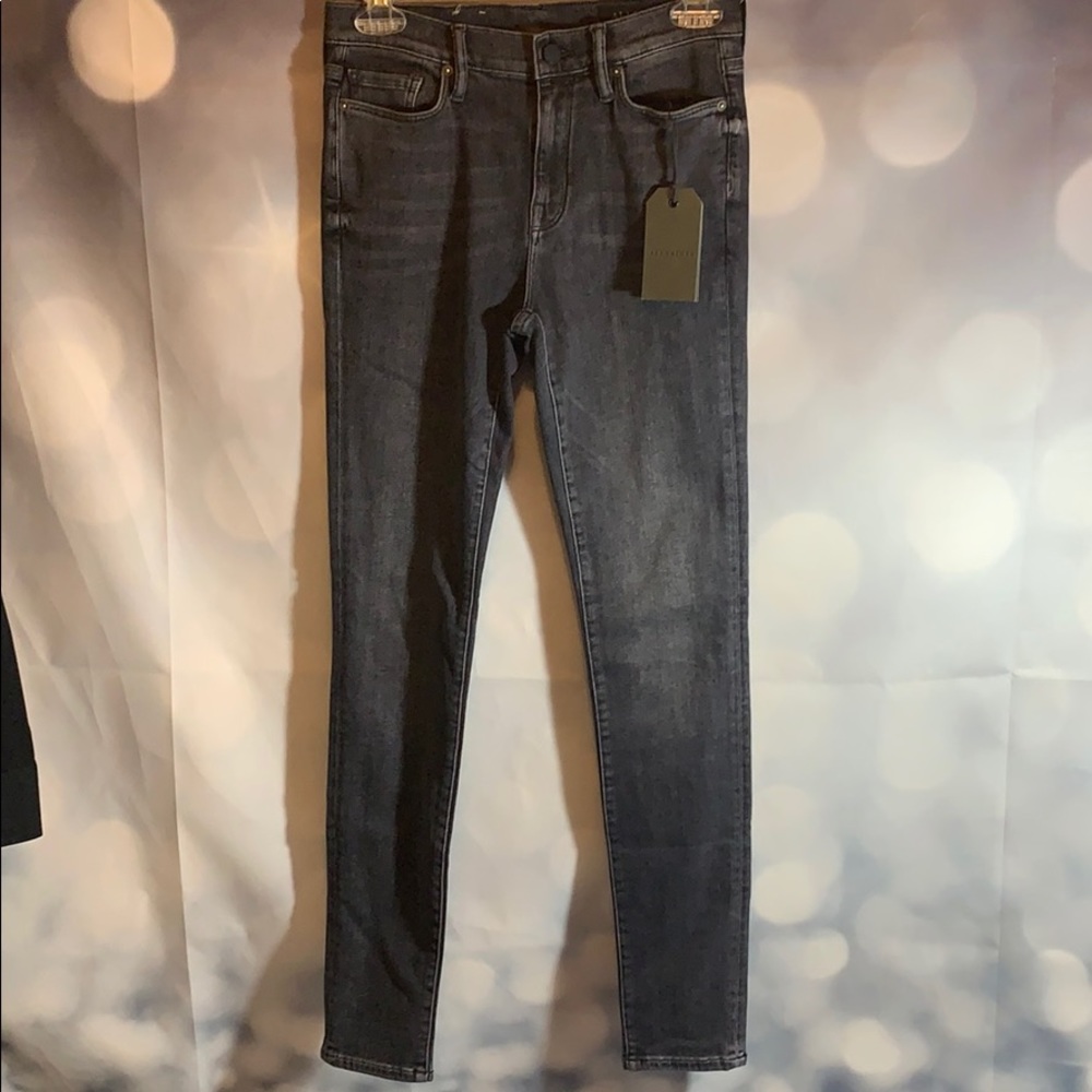 ALL-SAINTS jeans raven black 27 Eve NWT - Picture 4 of 6